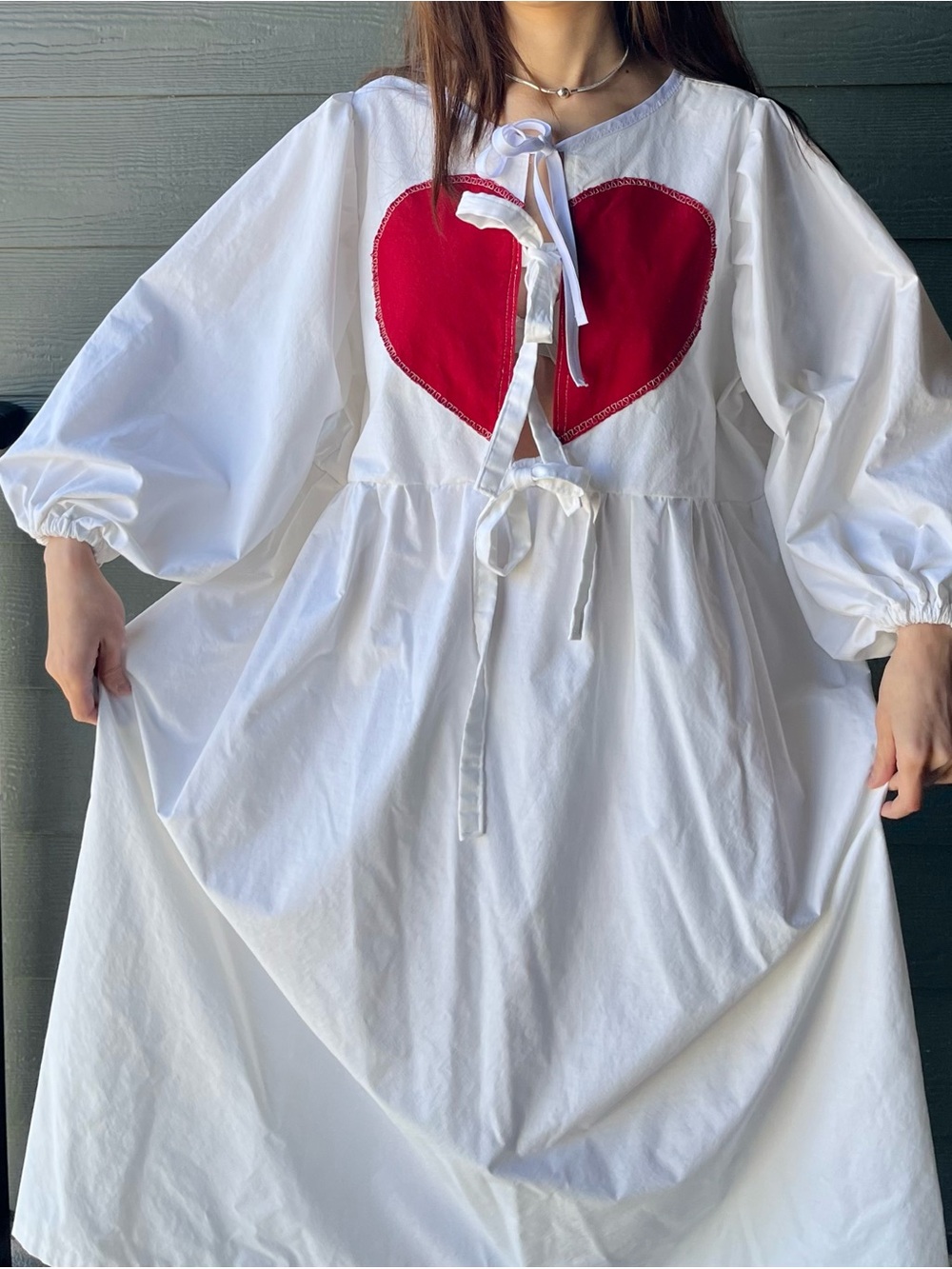 Mended Heart | Handmade Split Heart Cottage Dress SKU 06192